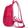 Женский кожаный рюкзак Orsoro d-442 фуксия