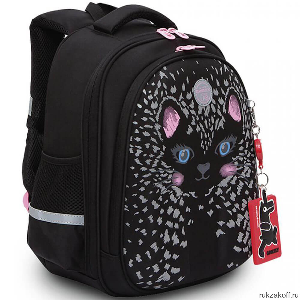 Рюкзак школьный Grizzly RAz-186-3 черный