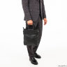 Мужская деловая сумка вертикальная Lakestone Russell Black