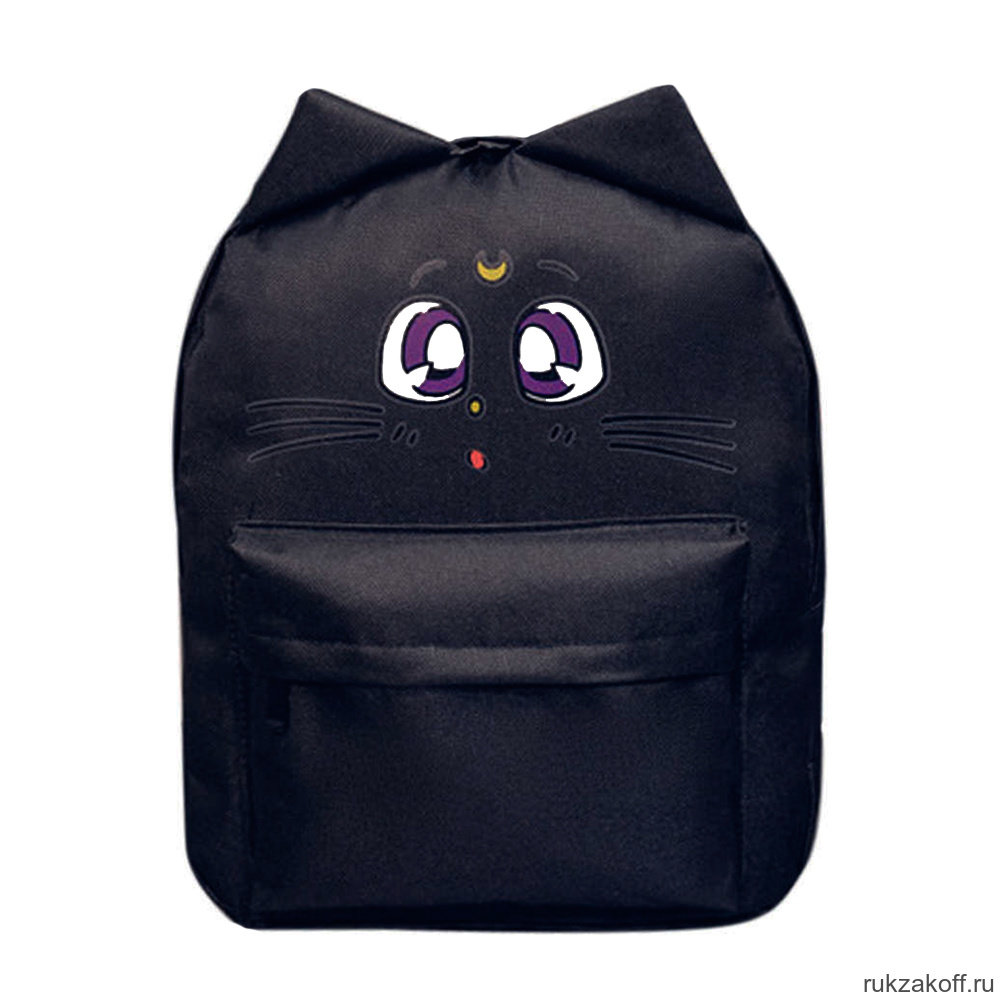 Рюкзак с ушками Moon Cat черный